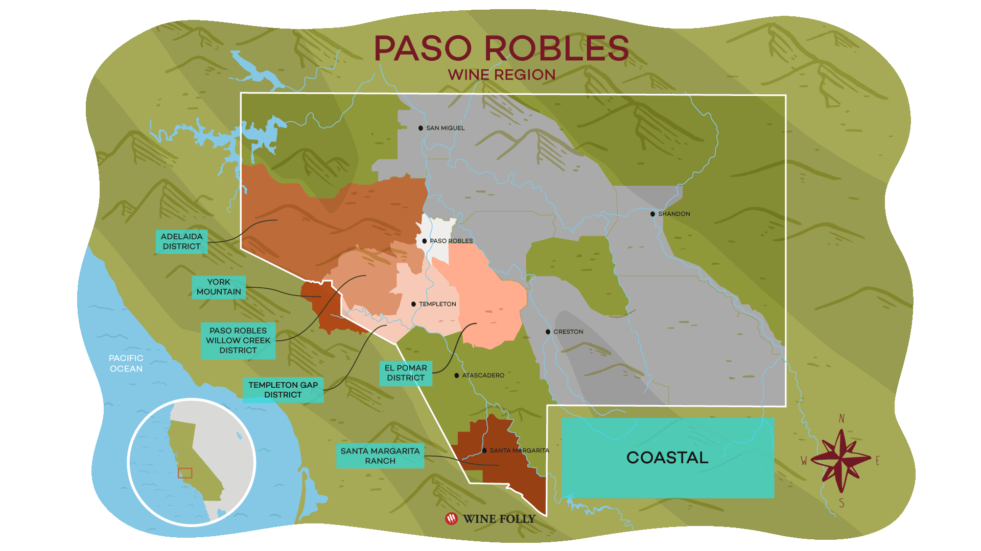 Explore the Wine Regions of Paso Robles Wine Folly